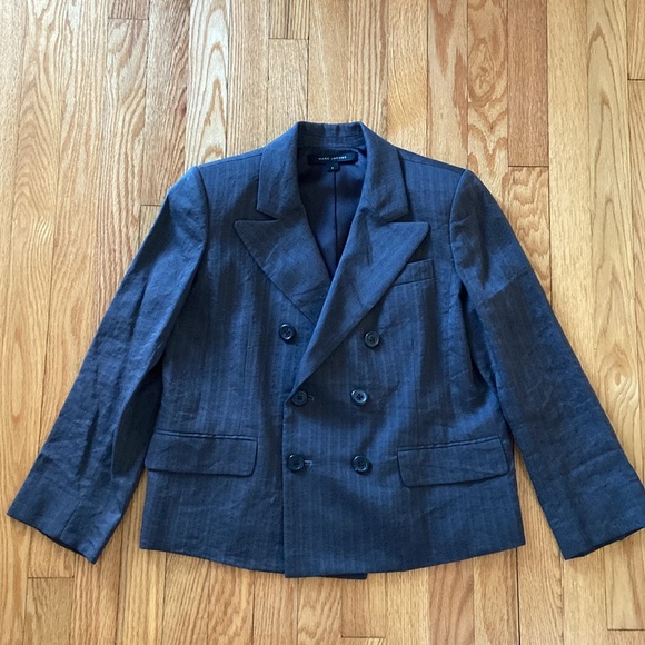 Marc Jacob’s EUC Linen Fully Lined Double Breasted Jacket - Picture 2 of 16